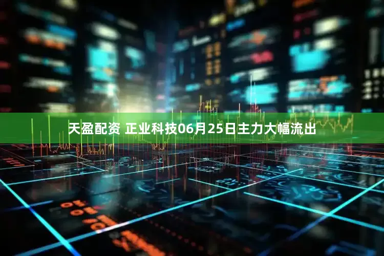 天盈配资 正业科技06月25日主力大幅流出