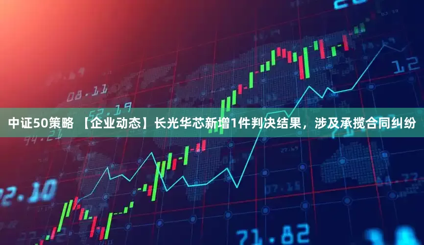 中证50策略 【企业动态】长光华芯新增1件判决结果，涉及承揽合同纠纷