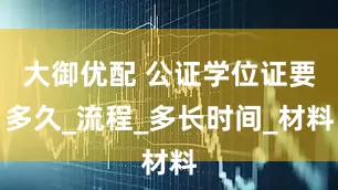 大御优配 公证学位证要多久_流程_多长时间_材料